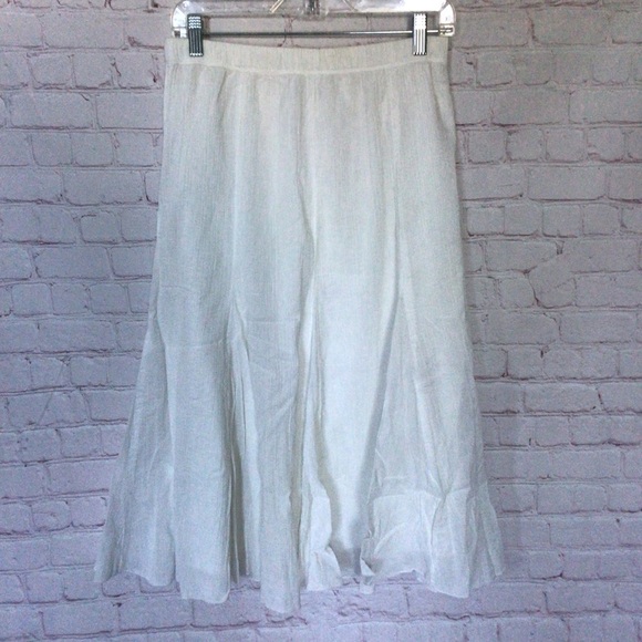 Alfred Dunner Dresses & Skirts - Alfred Dunner White Cotton Maxi Skirt - Size 14P